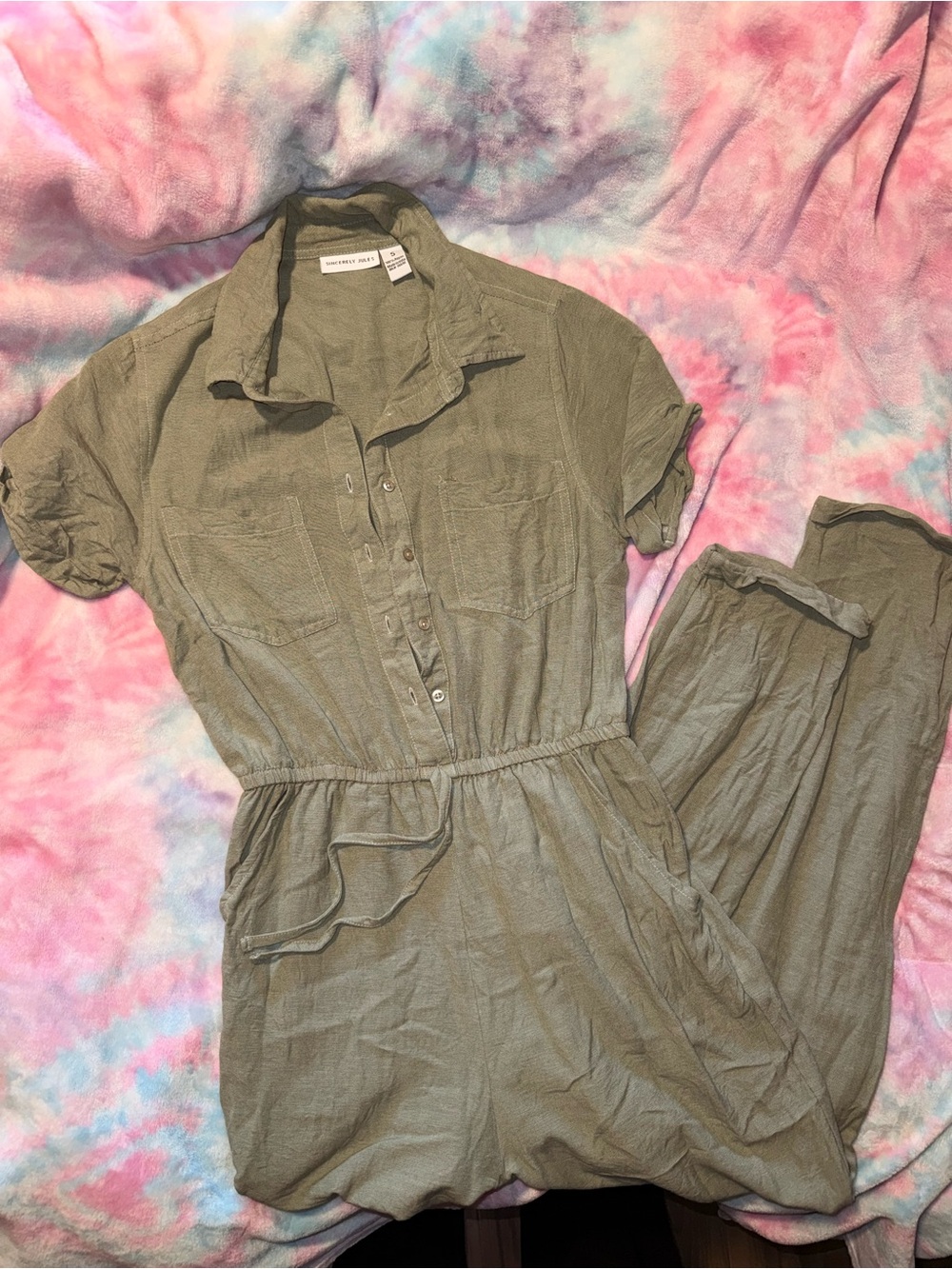 Olive Utility Jumpsuit